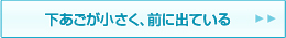 下あごが小さく、前に出ている